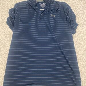 Under Armour Navy Striped Polo